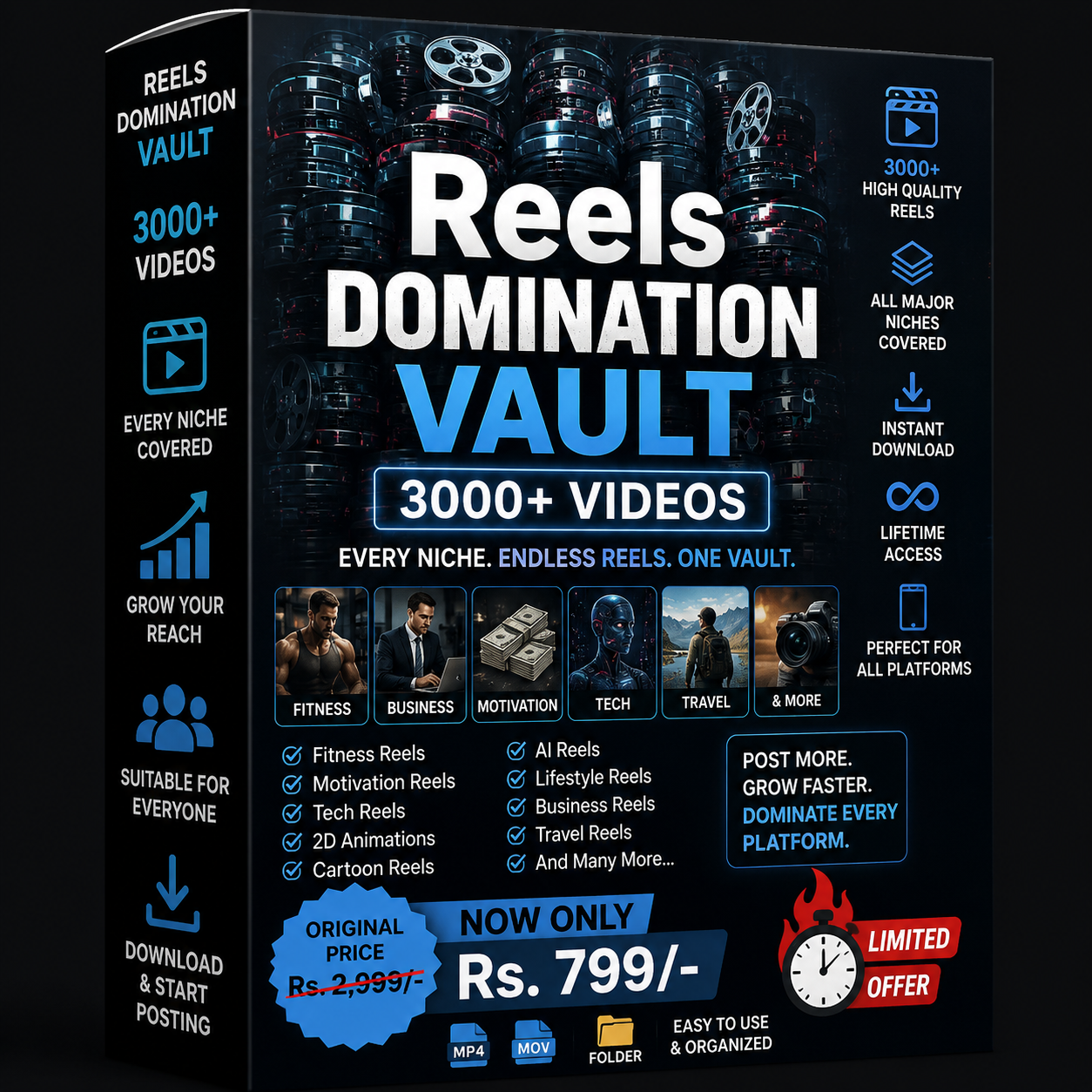 Reels Domination Vault — 3000+ Videos